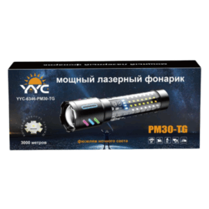 Fonar' ruchnoj lazernyj YYC-6346-RM30-TG+56SMD 8