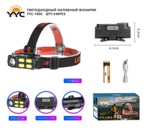 Svetodiodnyj nalobnyj fonarik YYC-1802