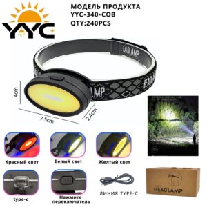 Svetodiodnyj nalobnyj fonarik YYC-340