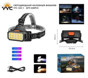 Svetodiodnyj nalobnyj fonarik YYC-343-1