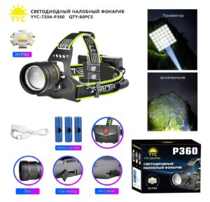 Svetodiodnyj nalobnyj fonarik YYC-7204-P360