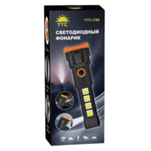 Fonar' ruchnoj svetodiodnyj YYC-C68 LED+ 4 COB 2