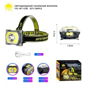 Svetodiodnyj nalobnyj fonarik YYC-W1-COB