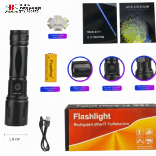 Fonar' ruchnoj akkumulyatornyj X-Balog BL-607-TG USB 8 Fonar' ruchnoj akkumulyatornyj X-Balog BL-607-TG USB 8
