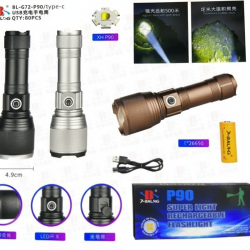 Fonar' ruchnoj akkumulyatornyj X-Balog BL-G72-P90 USB 15 Fonar' ruchnoj akkumulyatornyj X-Balog BL-G72-P90 USB 15