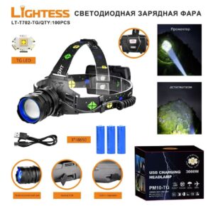 Svetodiodnaya zaryadnaya fara LIGHTESS LT-T702-TG