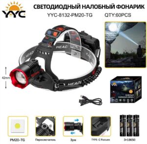 Fonar' nalobnyj svetodiodnyj YYC-8132-PM20-TG