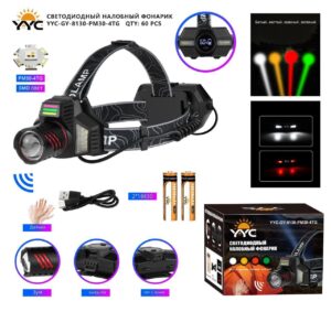Fonar' nalobnyj svetodiodnyj YYC-GY-8130-PM30-4TG-10XPE+18SMD 1