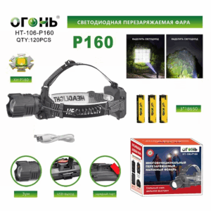 Fonar' nalobnyj Ogon' HT-106-P160 svetodiodnyj
