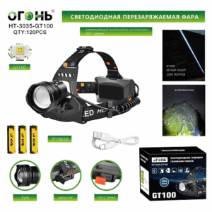 Fonar' nalobnyj svetodiodnyj HT-3035-GT100