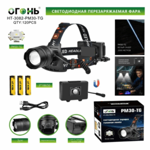 Fonar' nalobnyj mnogofunkcional'nyj HT-3082-PM30-TG