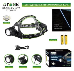 Fonar' nalobnyj mnogofunkcional'nyj HT-3192-PM10-TG