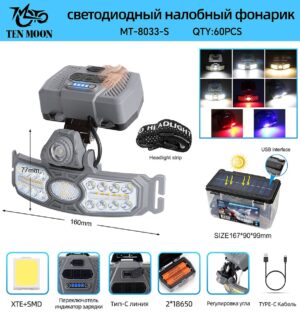 Fonar' nalobnyj mnogofunkcional'nyj MT-8033-S
