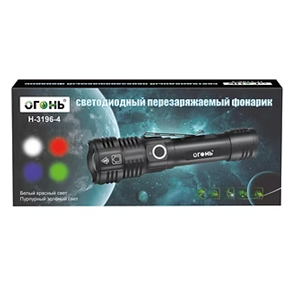 Fonarik ruchnoj svetodiodnyj H-3196-4 4 Fonarik ruchnoj svetodiodnyj H-3196-4 4