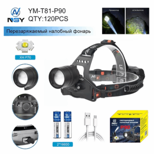Fonar' nalobnyj svetodiodnyj YM-T81-P90