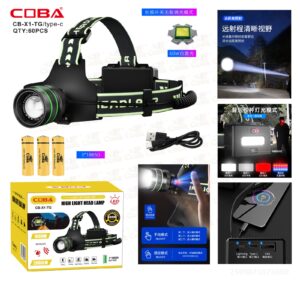 Fonarik nalobnyj COBA CB-XJ010 svetodiodnyj 2