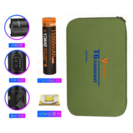 Fonarik ruchnoj YM-G640-PM60-TG 3 Fonarik ruchnoj YM-G640-PM60-TG 3