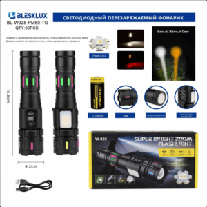 Fonar' ruchnoj BL-W925-PM60-2TG+SMD svetodiodnyj 1