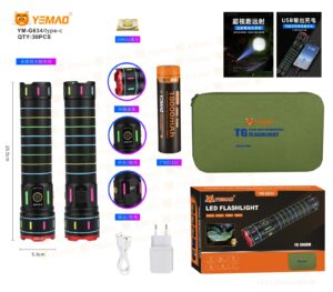 Фонарь ручной YM-G634-PM30-TG светодиодный