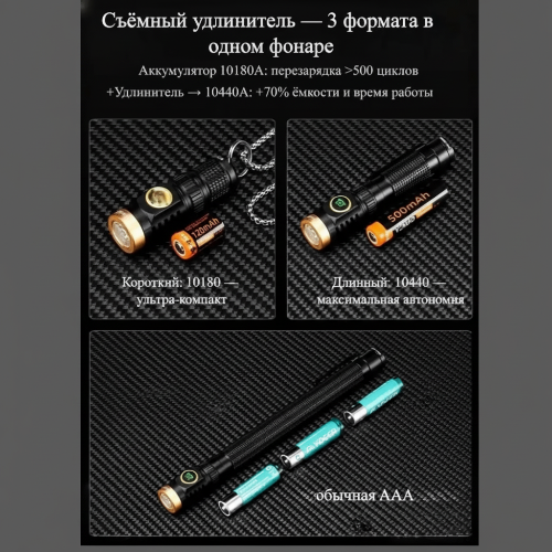 Fonarik ruchnoj svetodiodnyj Yemao YM-M10 8 Fonarik ruchnoj svetodiodnyj Yemao YM-M10 8