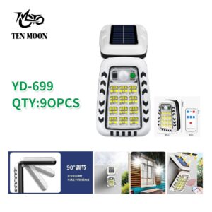Nastennyj fonar' YD-669 s solnechnoj panel'yu