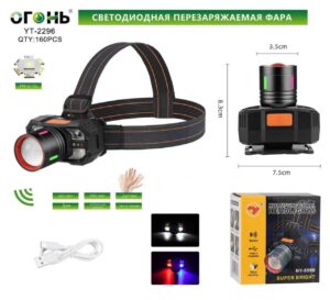 Fonar' nalobnyj YT-2296-PM10-TG LED+SMD svetodiodnyj