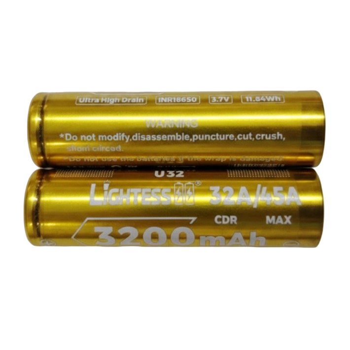 Akkumulyator Lightess 18650 3200mAh 3.7V 32-45A Li-io 3 Akkumulyator Lightess 18650 3200mAh 3.7V 32-45A Li-io 3