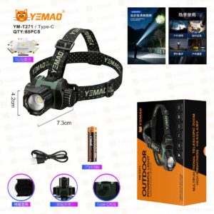 Фонарь налобный Blesklux YM-T271-TG