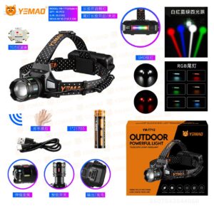 Fonar' nalobnyj Blesklux YM-T712-4TG+6RGB+SMD
