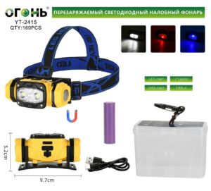 Fonar' nalobnyj Ogon' YT-2415 LED 2 SMD svetodiodnyj