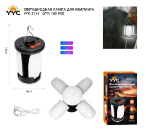Lampa-lyustra skladnaya YYC-2114 kempingovaya